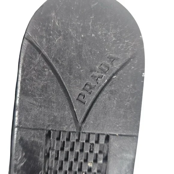 Prada Sport Women Black Wedge Sandal 36 Strappy Gorpcore Minimalist Quiet Luxury - Picture 15 of 16